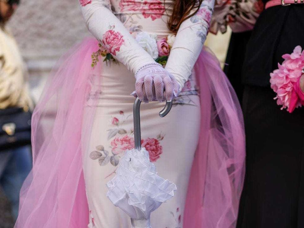 Participants of the Easter parade near Saint Patrick