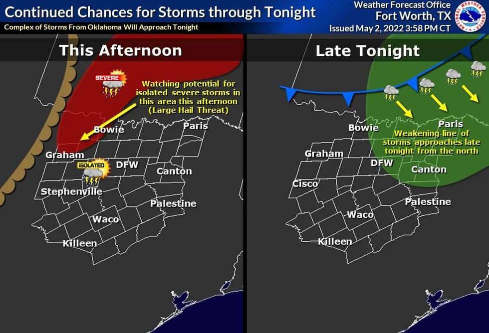 Partly cloudy. Isolated afternoon showers and storms.