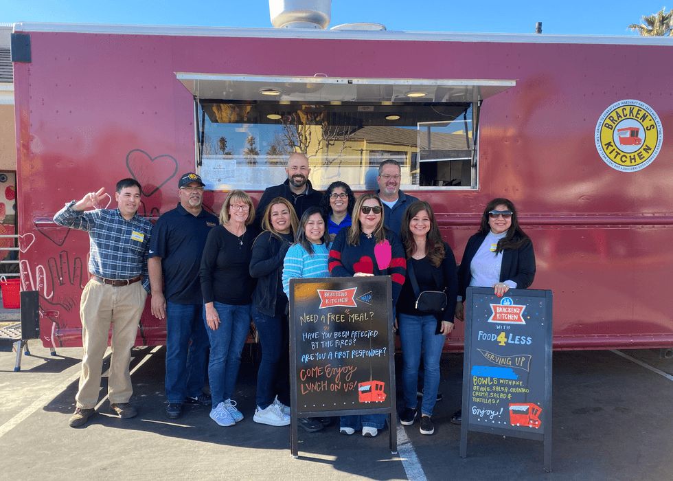 Partnership with Food For Less and the BK Food TruckS