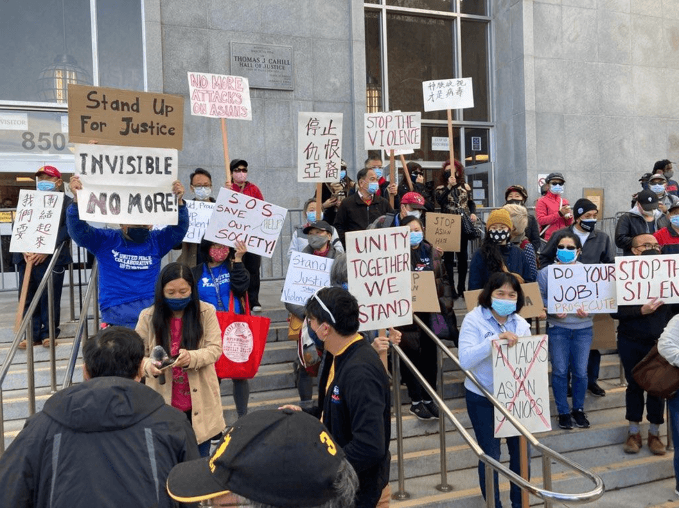 Passionate speakers and pro-unity signs littered the Monday rally.