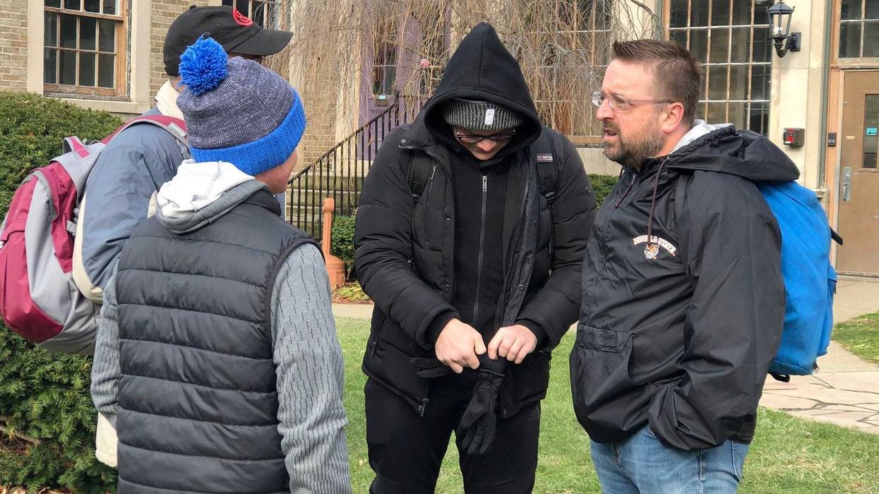 Pastor Eric Johns and his family embarks to Downtown Buffalo to live with homeless for next week. November 25, 2019 (WBEN Photo/Mike Baggerman)
