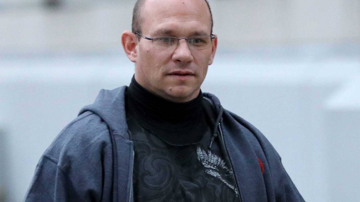 Paterson Police Sgt. Michael Cheff, is shown seconds after walking out of federal court, in Newark. Cheff was there after being arrested by the FBI Tuesday morning, January 7, 2020.