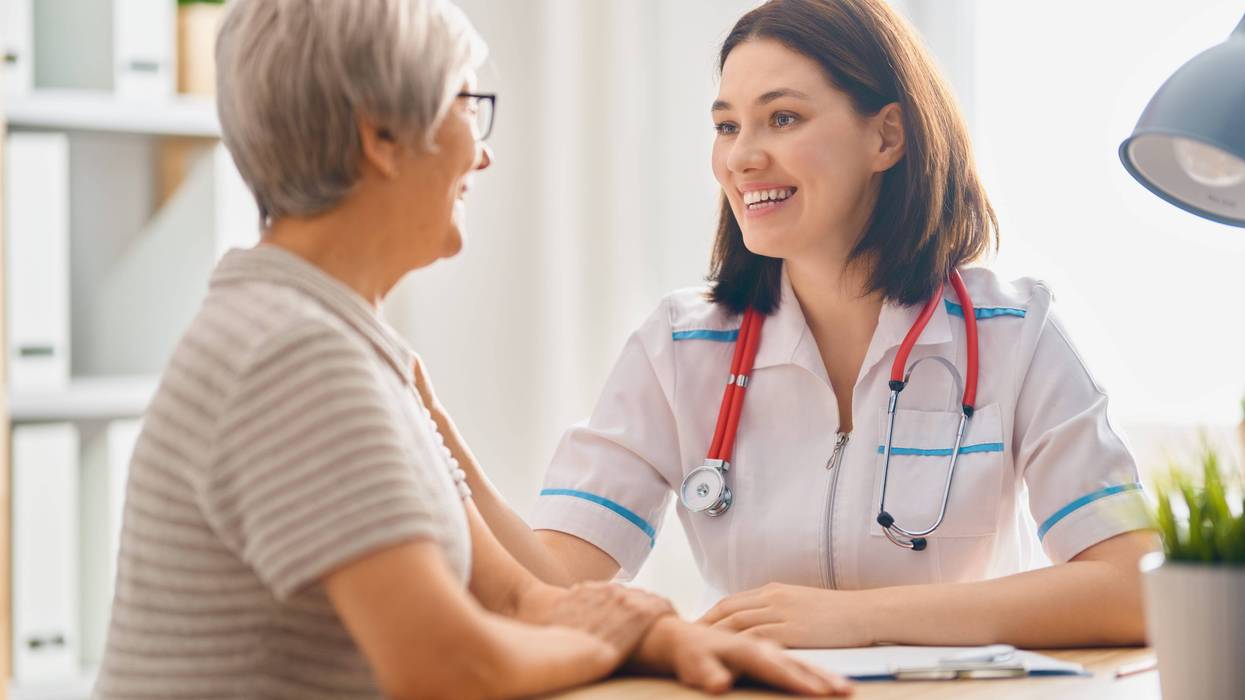 patient listening to doctor