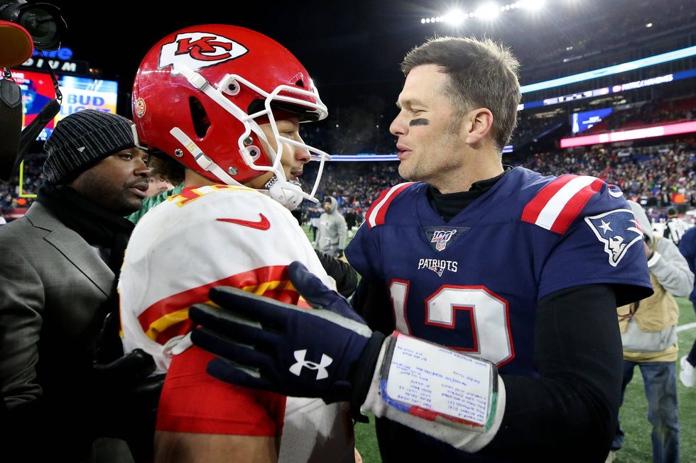 Patrick Mahomes, Tom Brady