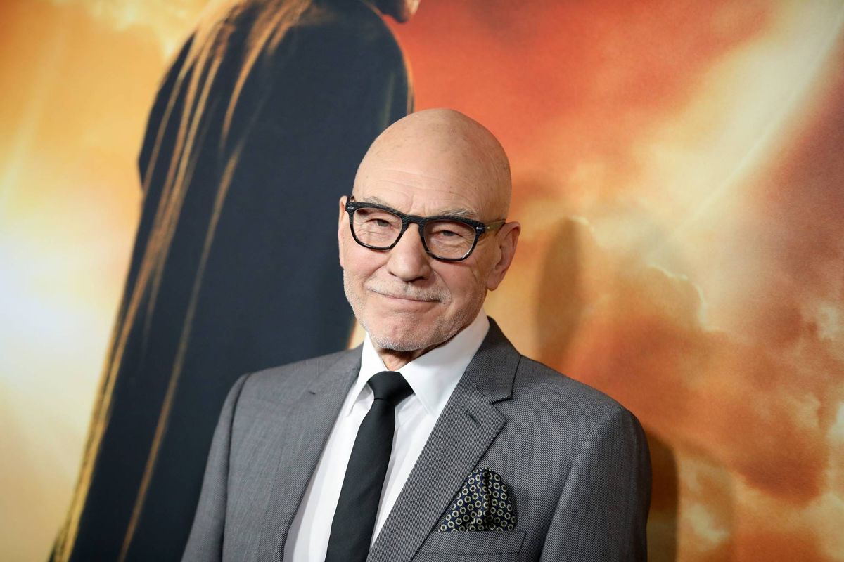 patrick stewart at star trek picard premiere