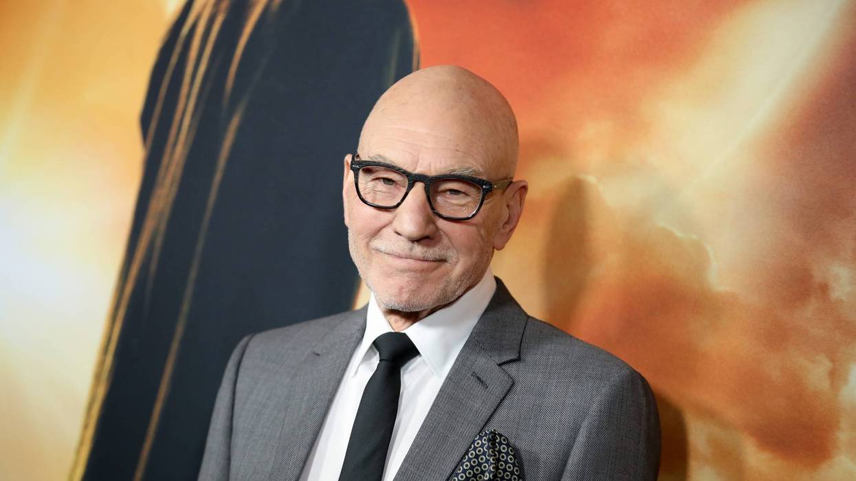 patrick stewart at star trek picard premiere