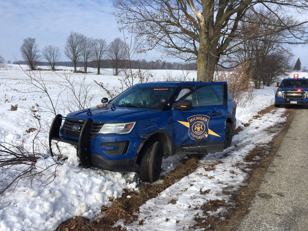 Patrol car disabled