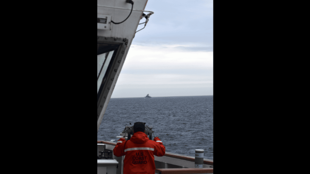 Patrol spots Chinese, Russian naval ships off Alaska island