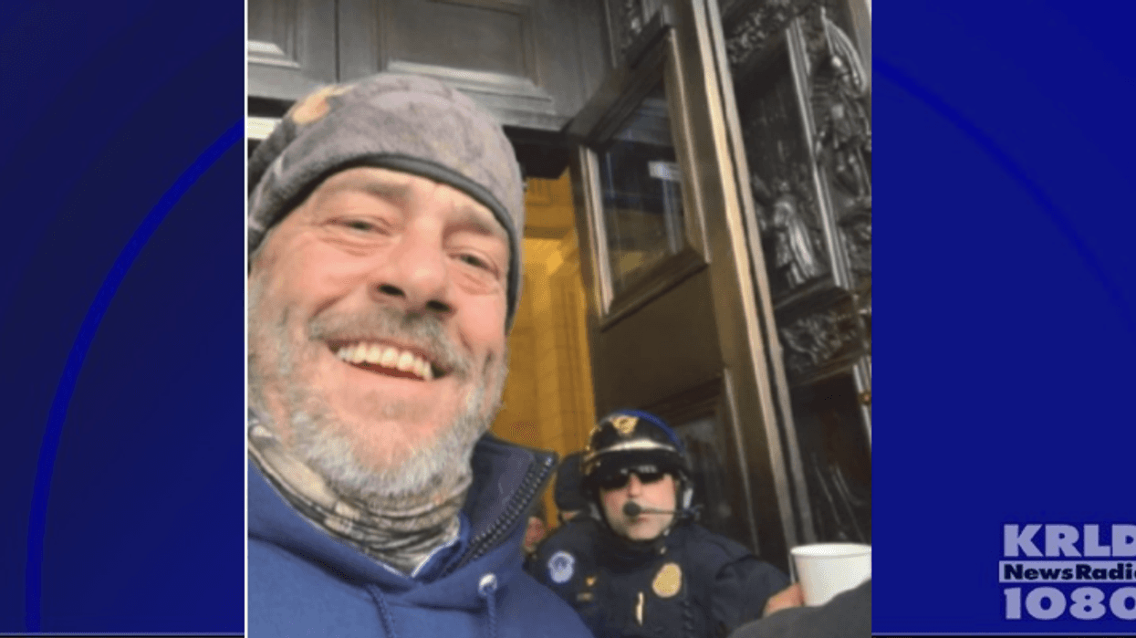 Paul Conover in U.S. Capitol during Jan. 6, 2021 riot.