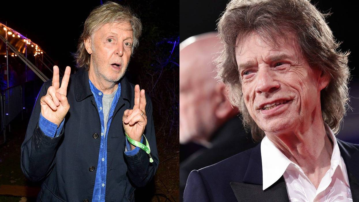 Paul McCartney and Mick Jagger