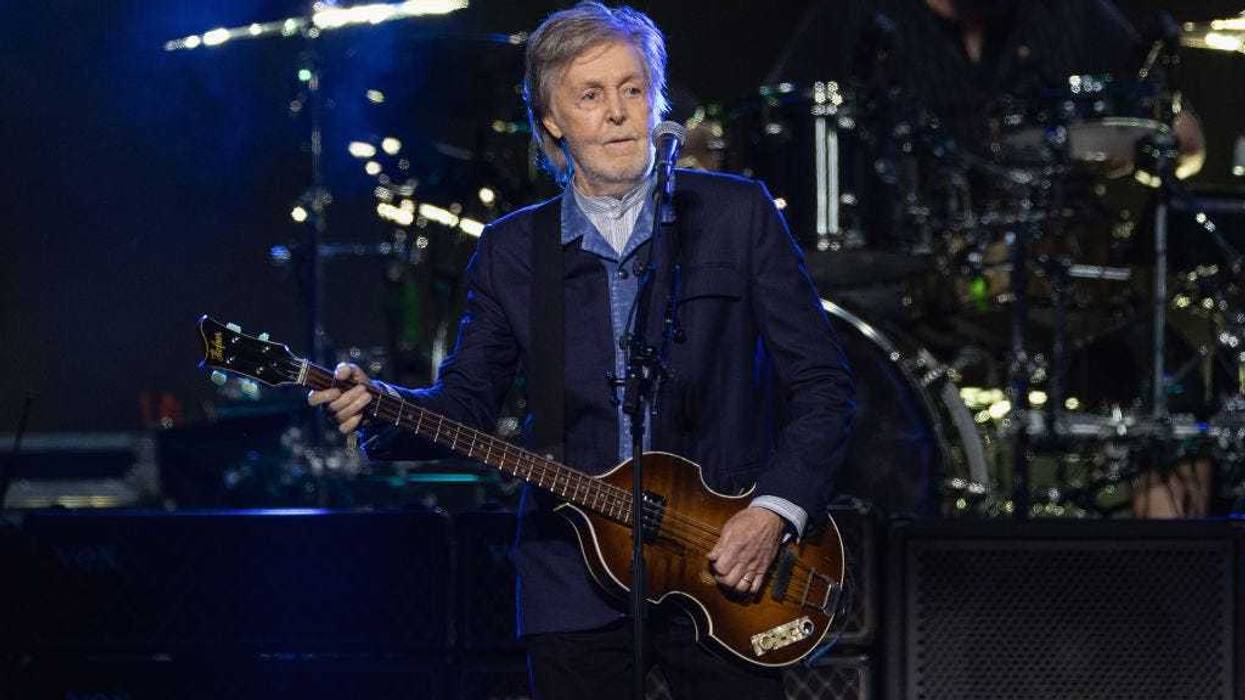 Paul McCartney performs at The O2 Arena on Dec. 18, 2024 in London, England.