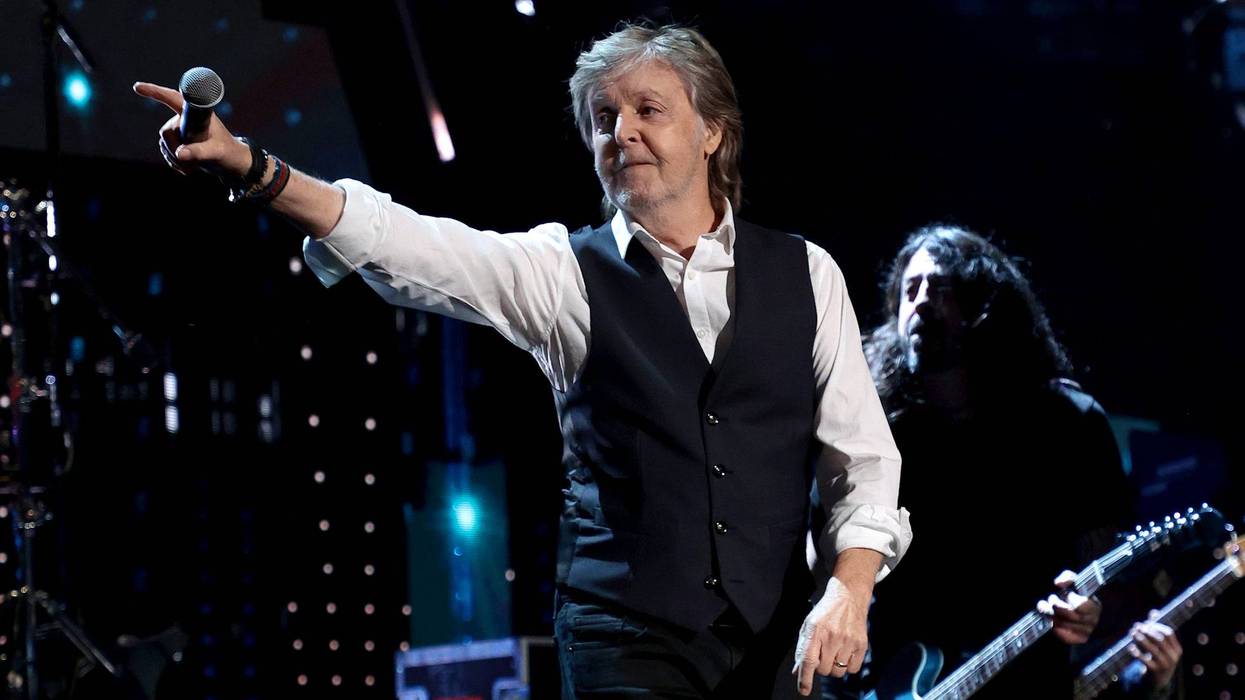 Paul McCartney performs onstage during the 36th Annual Rock & Roll Hall Of Fame Induction Ceremony at Rocket Mortgage Fieldhouse on October 30, 2021 in Cleveland, Ohio.