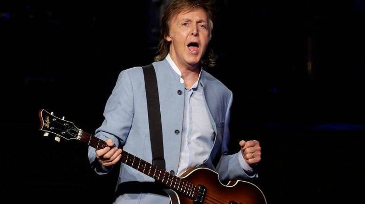 Paul McCartney performs
