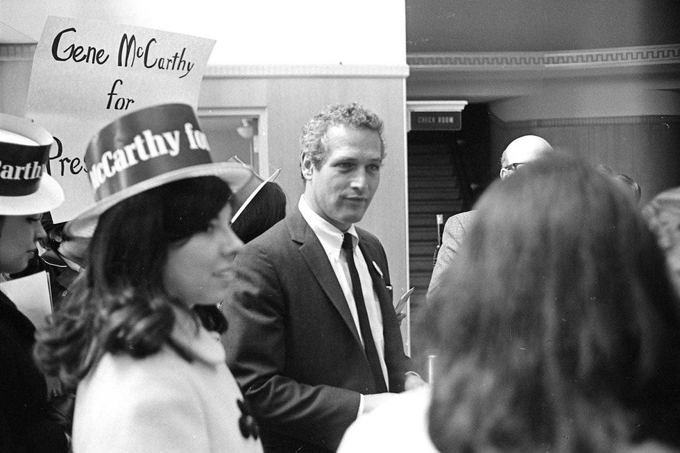 Paul Newman, Eugene McCarthy, Minnesota 1968, Democrats