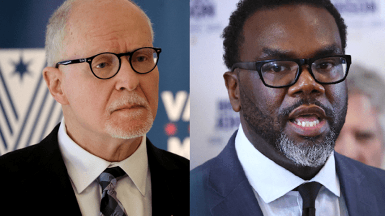 Paul Vallas, Brandon Johnson photos