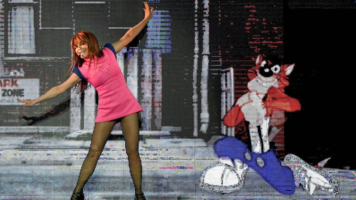 Paula Abdul and MC Skat Kat