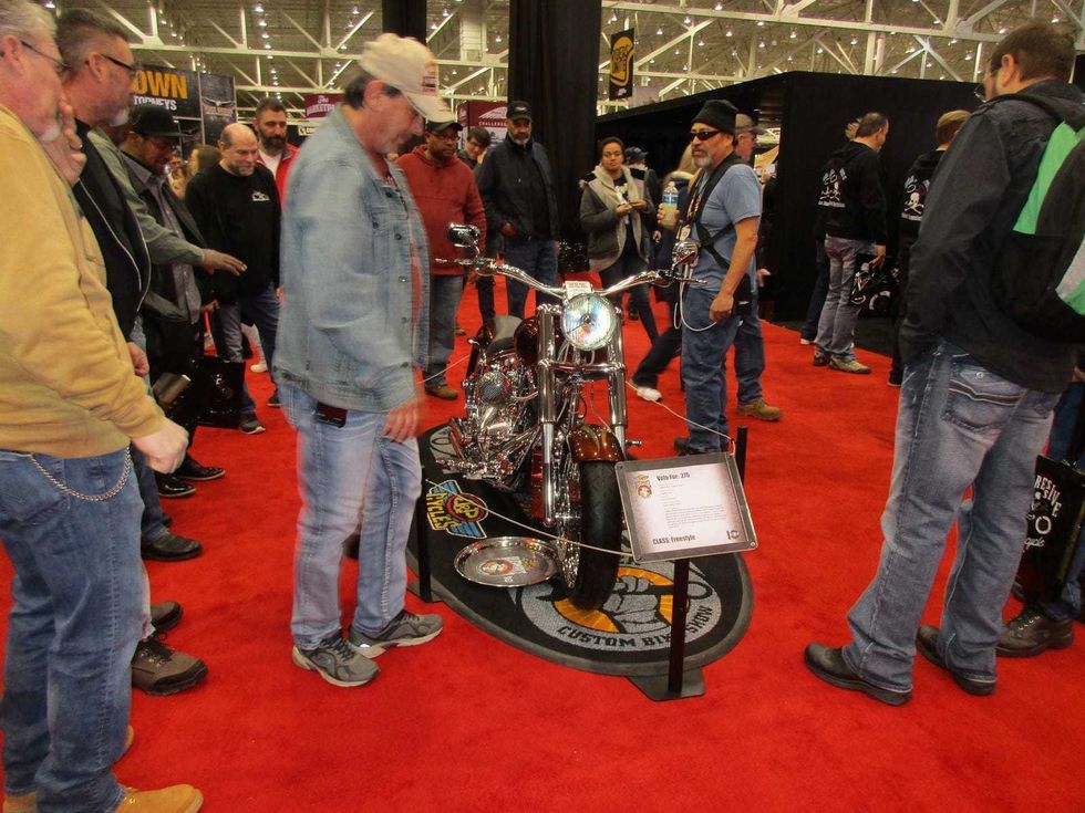 Paula Balish at Progressive International Motorcycle Show