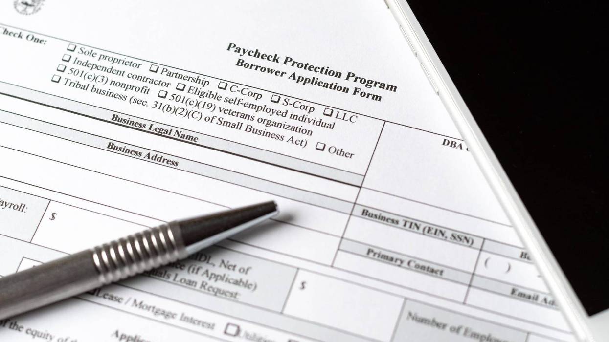Paycheck Protection Program loan application