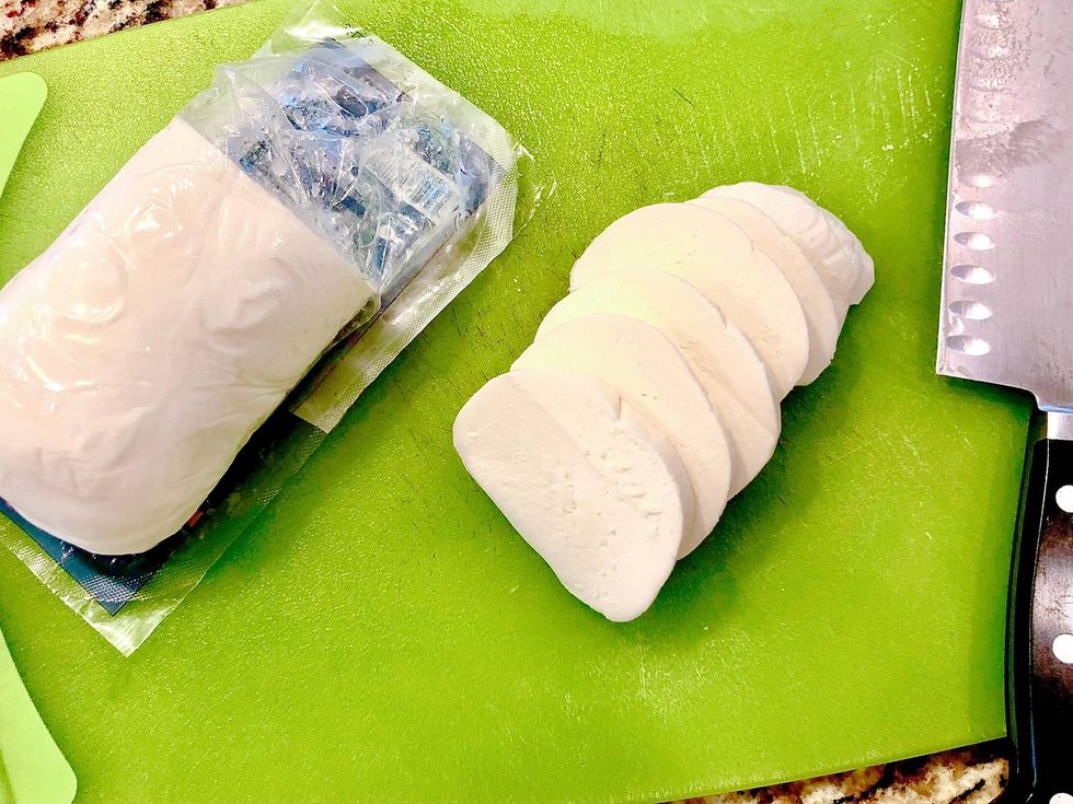 Peach Caprese Salad with Fresh Cherries