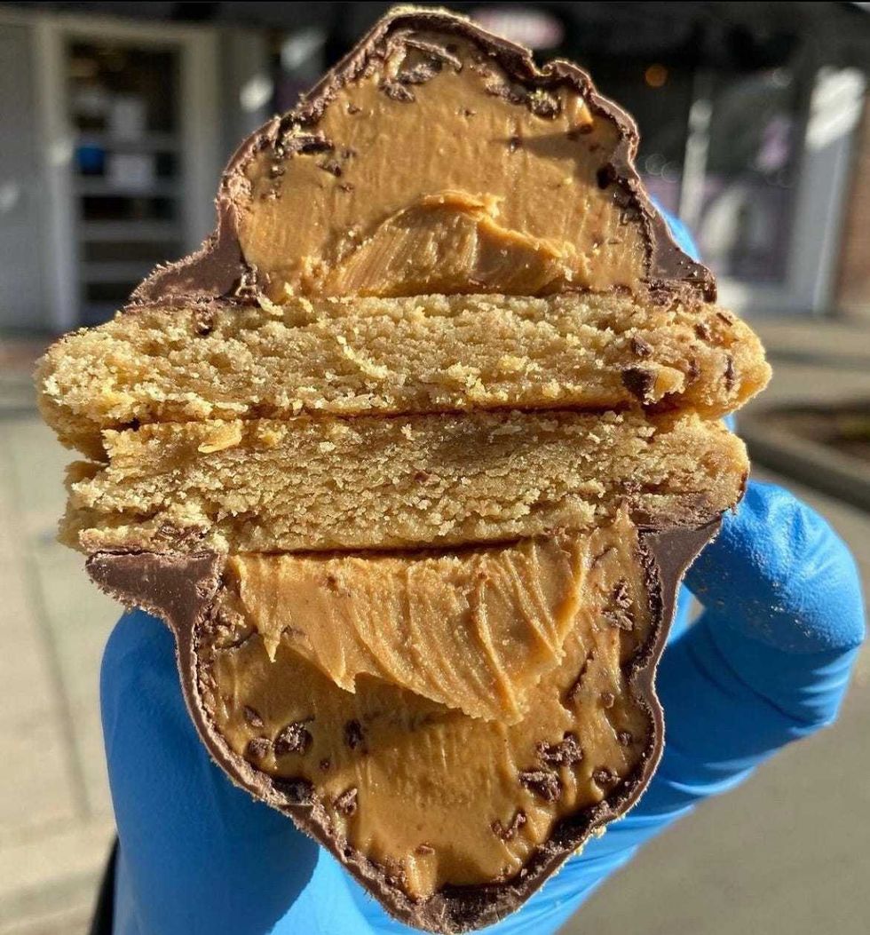 Peanut Butter Volcano Cookie