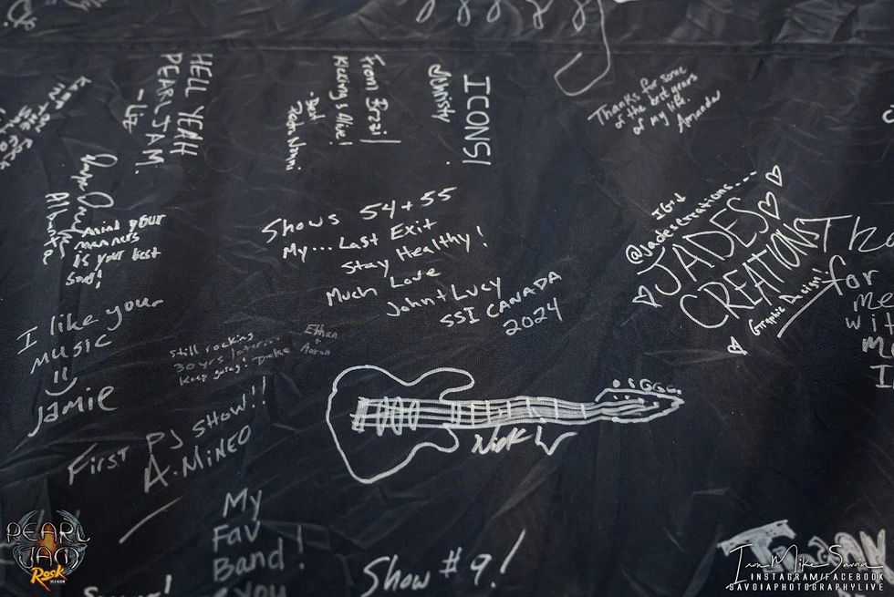 Pearl Jam - Seattle Center Armory Flag Signing 5.28.24