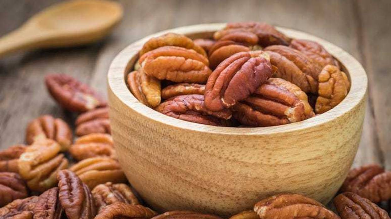 Pecans, Wooden Bowl