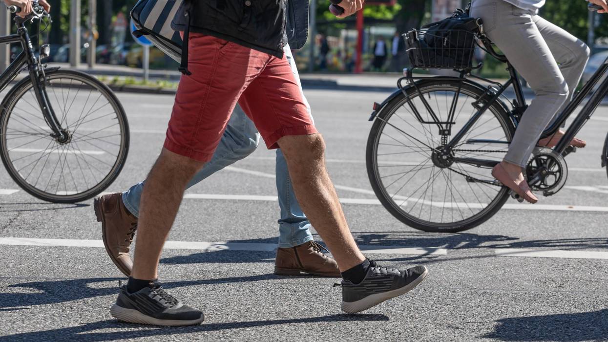 Pedestrians and cyclists