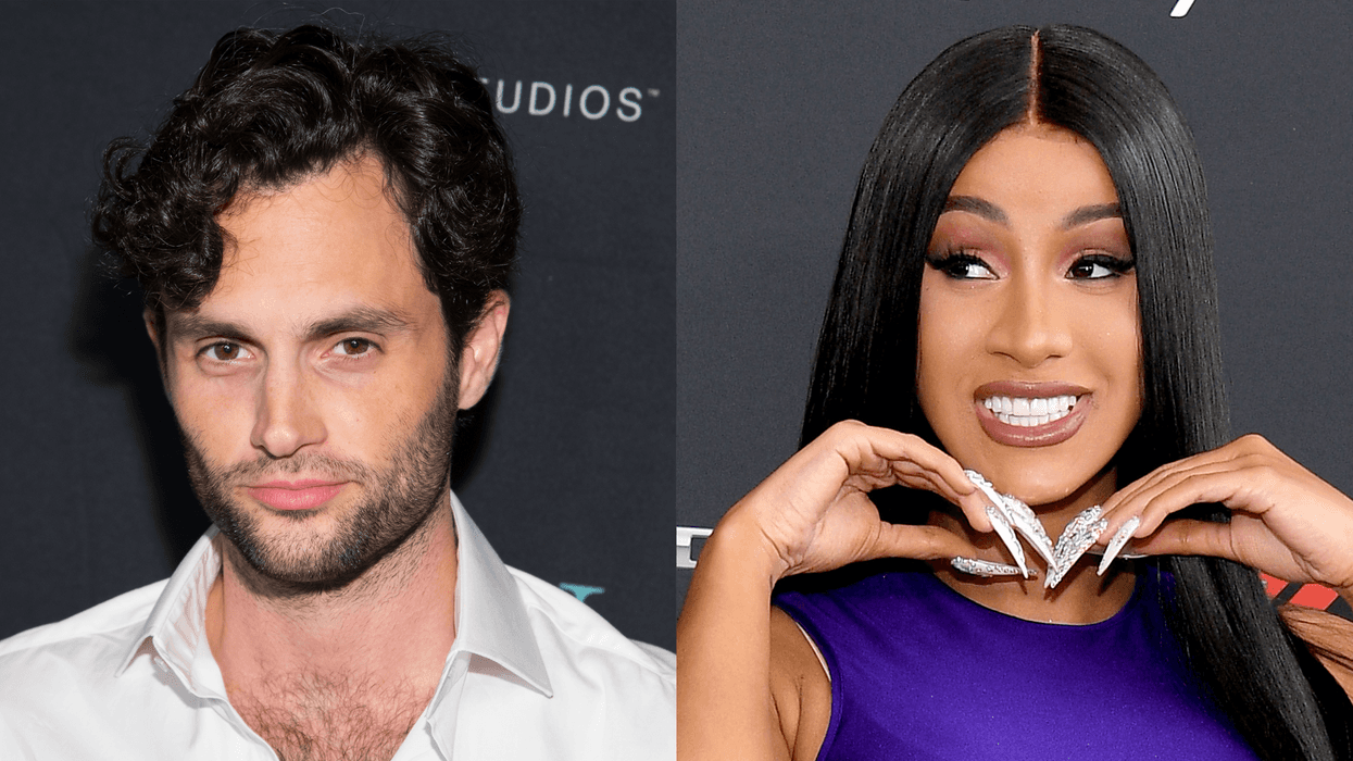 Penn Badgley and Cardi B