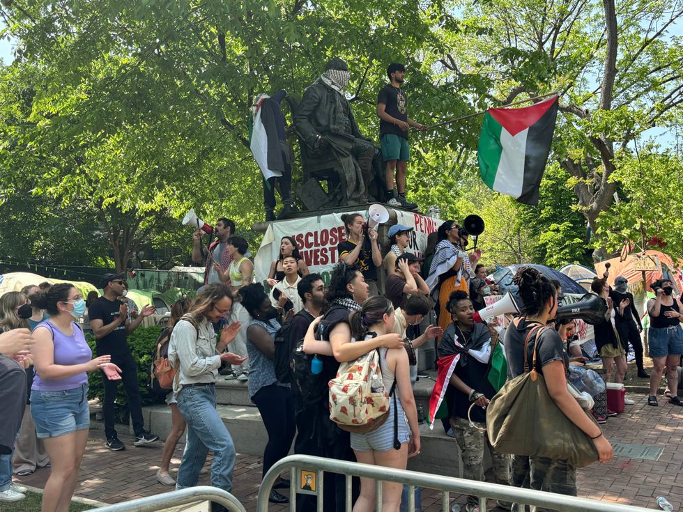 Penn encampment protest
