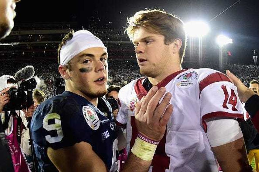 Penn State QB Trace McSorley and USC QB Sam Darnold