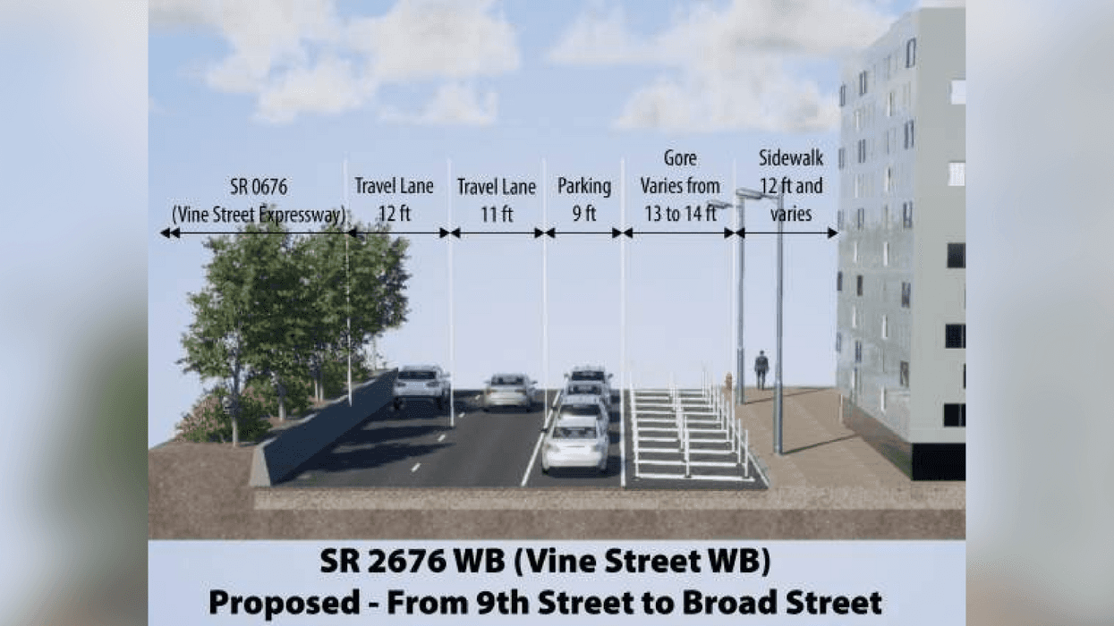 PennDOT plans to make Chinatown’s Vine Street more pedestrian- and bike-friendly