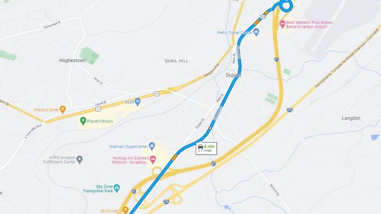 PennDOT shutdown map
