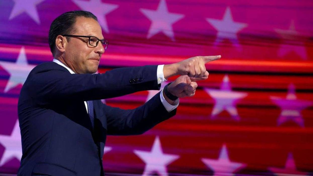Pennsylvania Gov. Josh Shapiro speaks during the Democratic National Convention in Chicago.