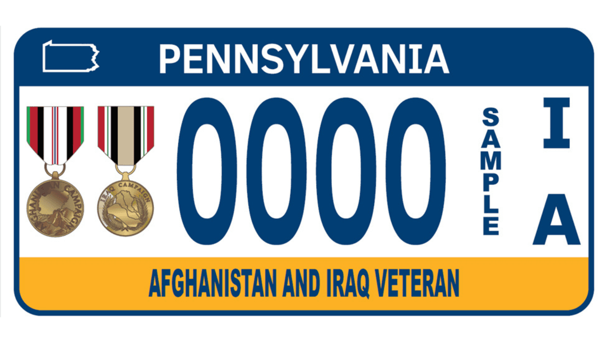Pennsylvania issues new military-themed license plates