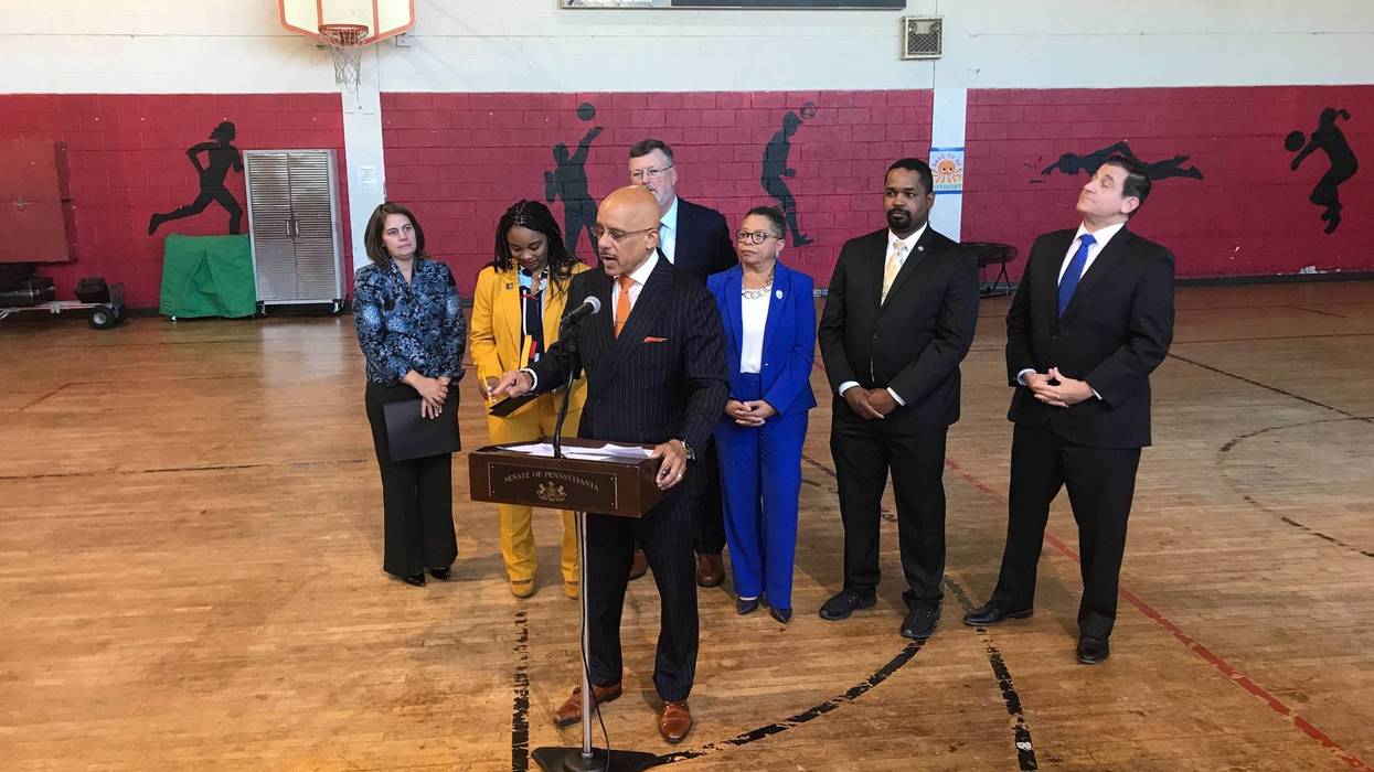Pennsylvania Sen. Vincent Hughes was at the West Philadelphia Community Center on Tuesday to announce a state-funded grant that will create jobs for Philadelphia teens.