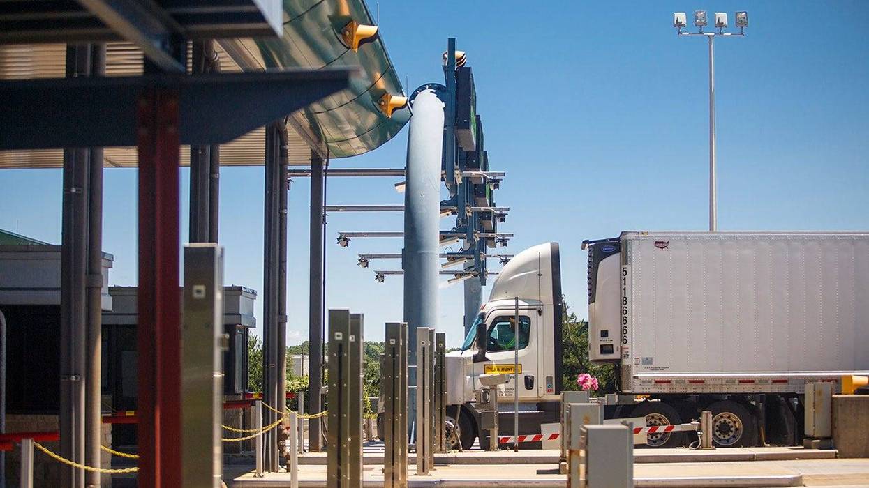 Pennsylvania Turnpike toll entrance