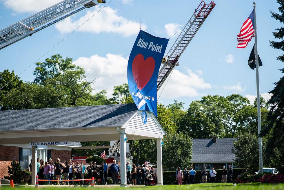 People attend the funeral home viewing of Gabby Petito at Moloney