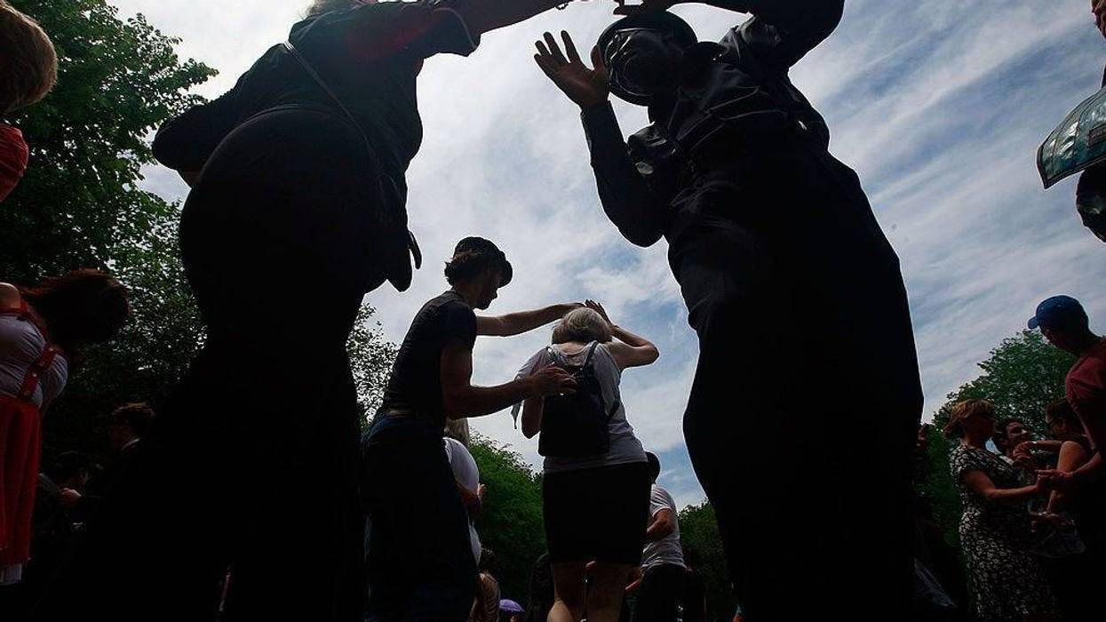 people celebrating in the park