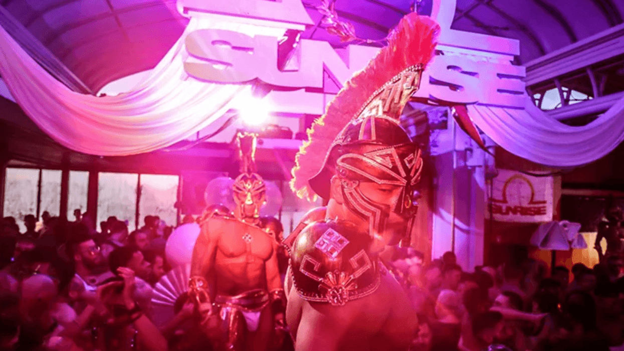 People dance at a previous Sunrise event.