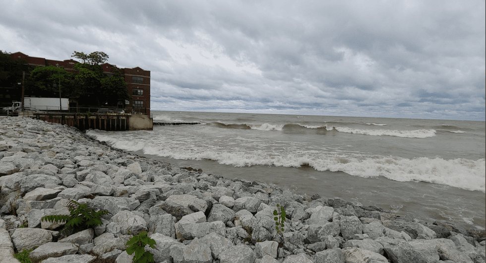 People gather at Chicago