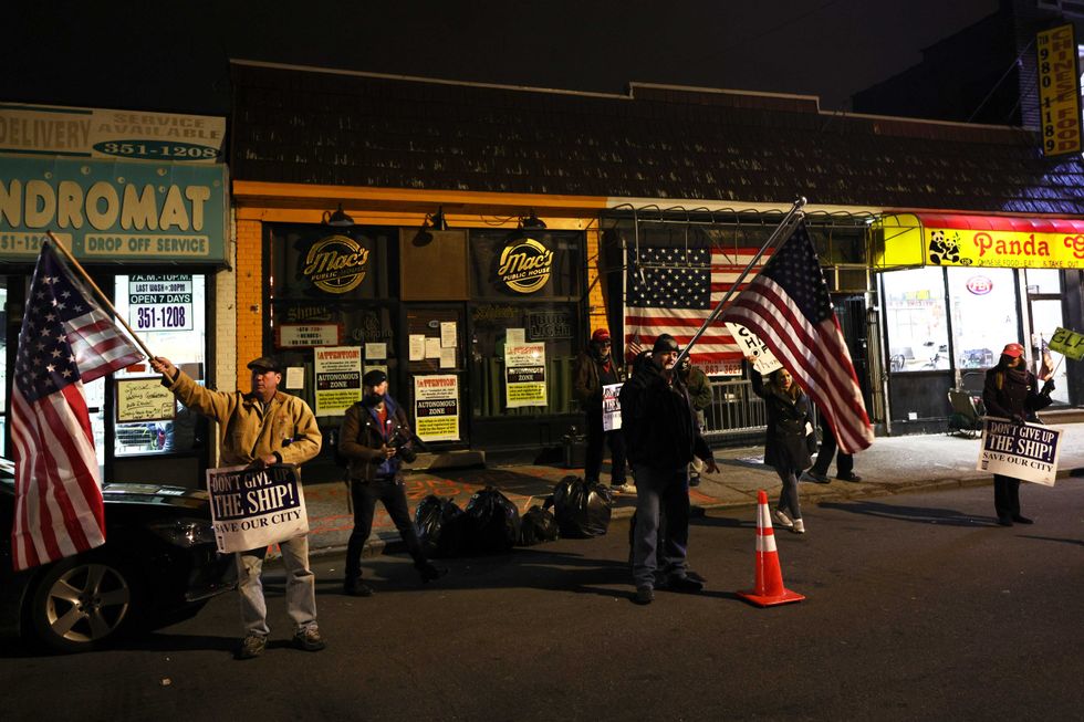 People gather at Mac