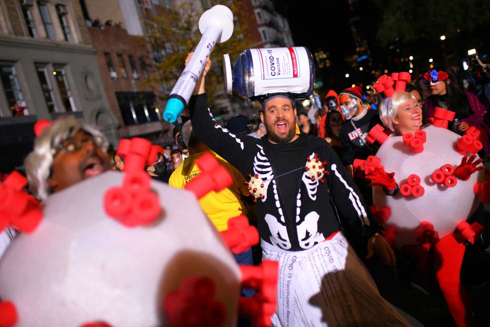 People participate in New York