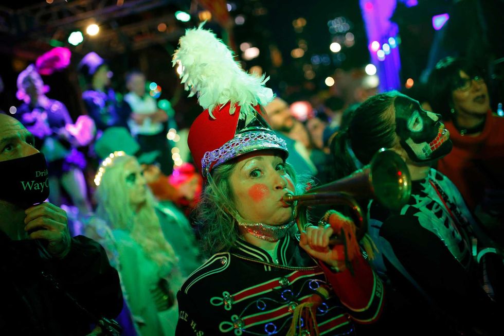 People participate in New York