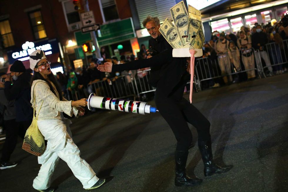 People participate in New York