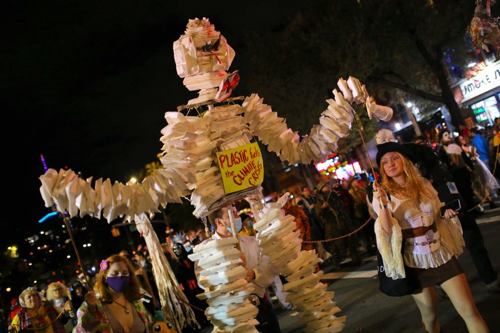 People participate in New York