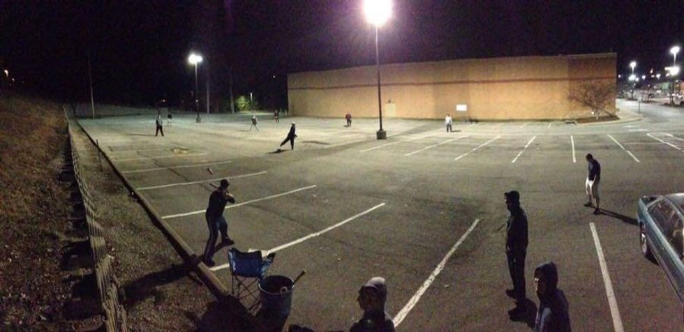 people playing fuzzball in a schnuck