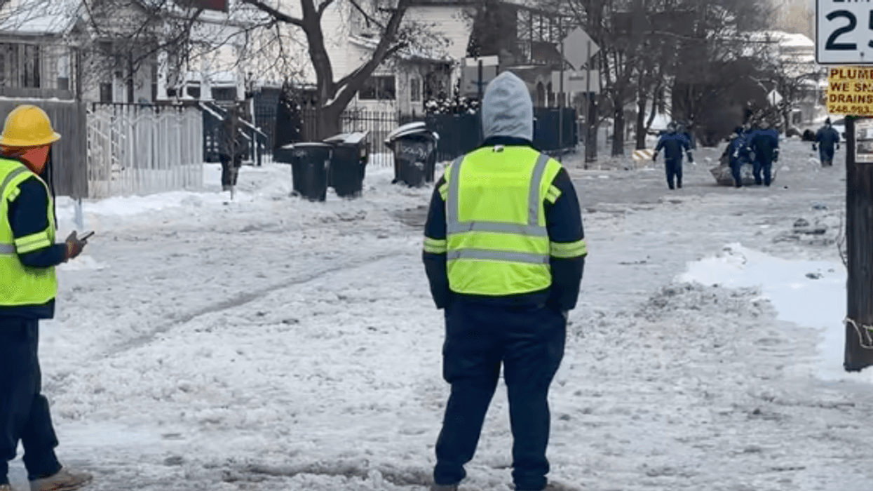 People rescued on icy streets