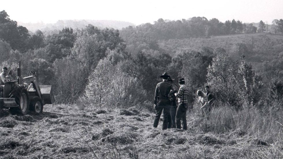 People search near the spot where Gretchen Harrington
