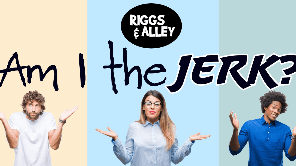 People shrugging wondering if they are jerks.