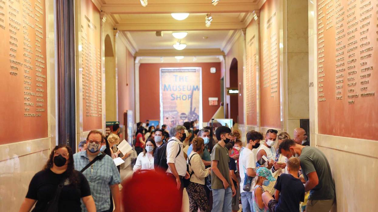 People visit the American Museum of Natural History on July 27, 2022